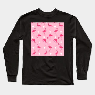 Flamingo Pattern Long Sleeve T-Shirt